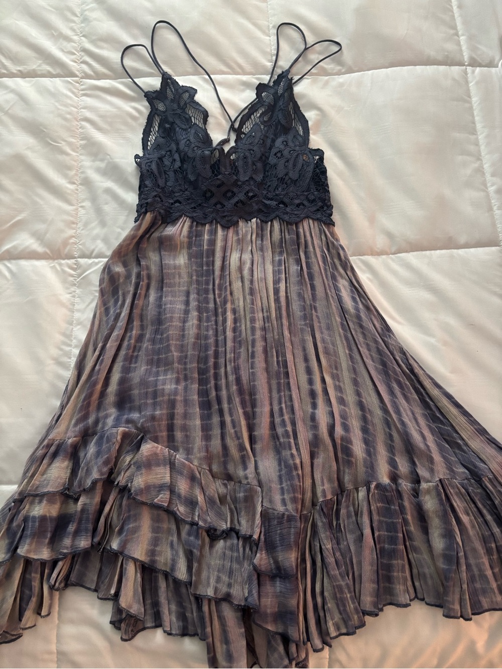 Lace Bodice Strappy Free People Dress